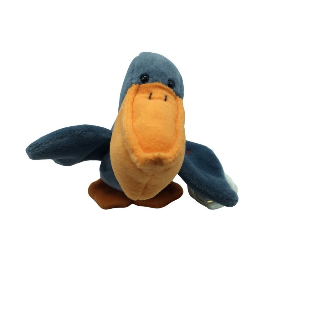 Ty Beanie‎ Babies Pelican plush SCOOP 1996 Stuffed Bird Animal Retired Has Tags
